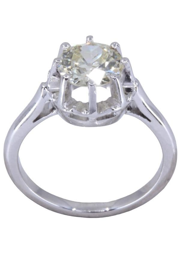 SOLITAIRE ANCIEN DIAMANT 1.10 CARAT — vue 1