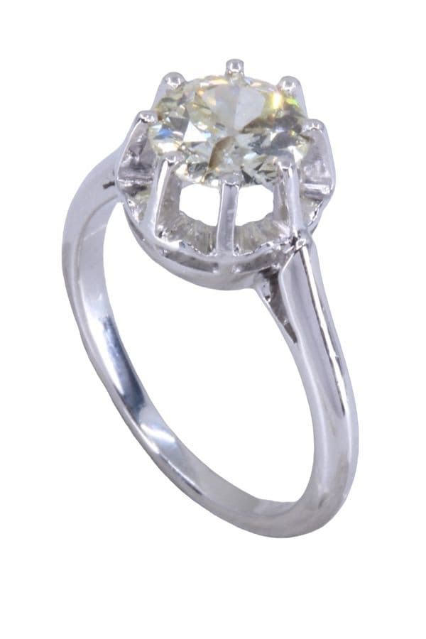 SOLITAIRE ANCIEN DIAMANT 1.10 CARAT — vue 4