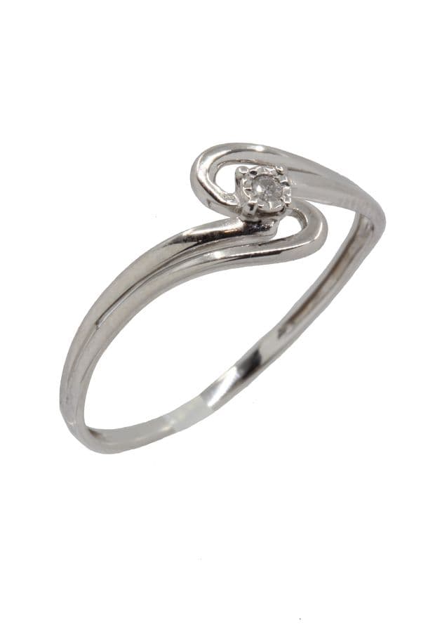 SOLITAIRE MODERNE DIAMANT — vue 3