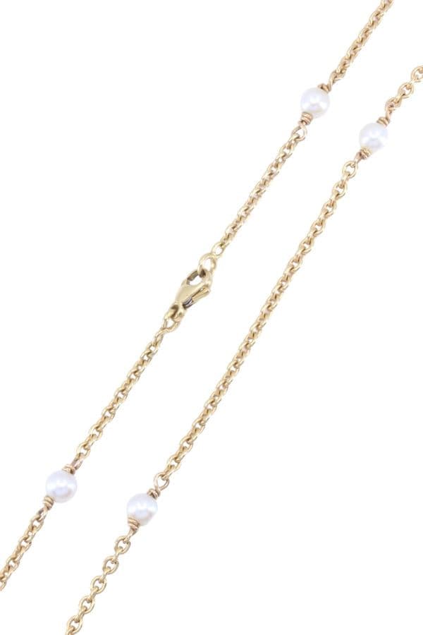 COLLIER MODERNE PERLES — vue 3