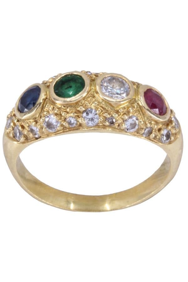 BAGUE JONC TUTTI FRUTTI — vue 1