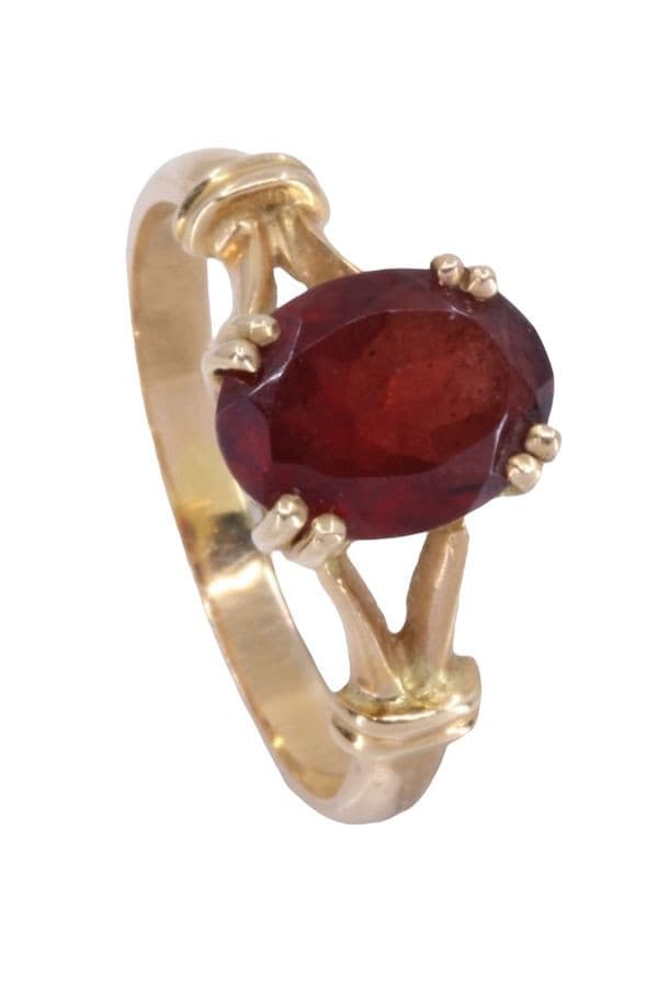 BAGUE MODERNE GRENAT — vue 5