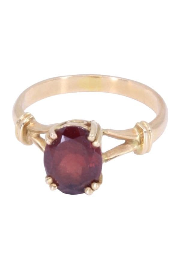 BAGUE MODERNE GRENAT — vue 6