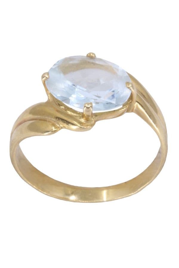 BAGUE AIGUE-MARINE — vue 1