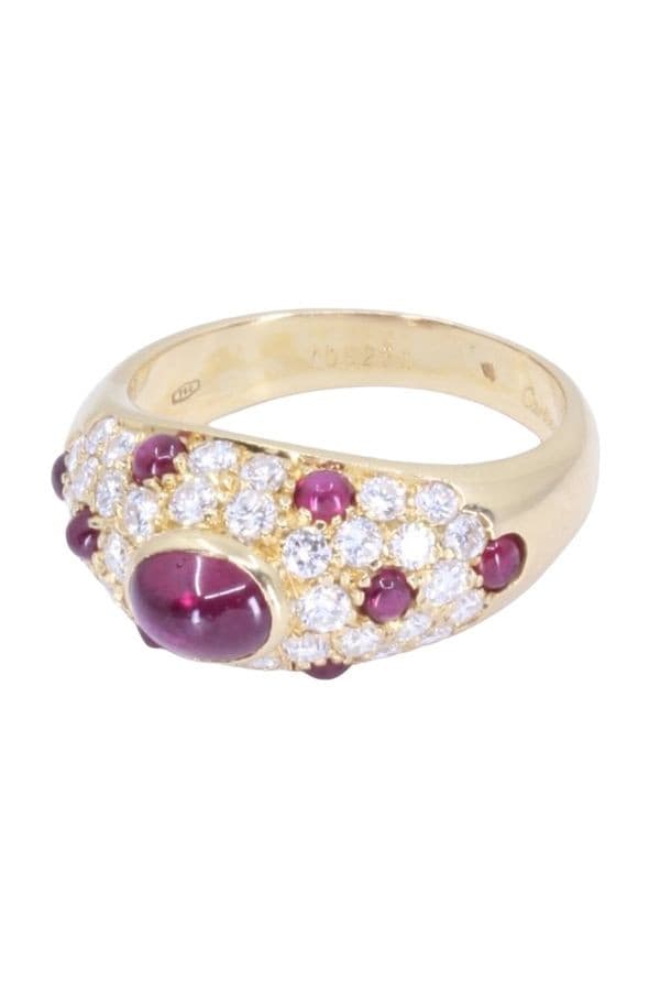 BAGUE CARTIER RUBIS ET DIAMANTS — vue 6