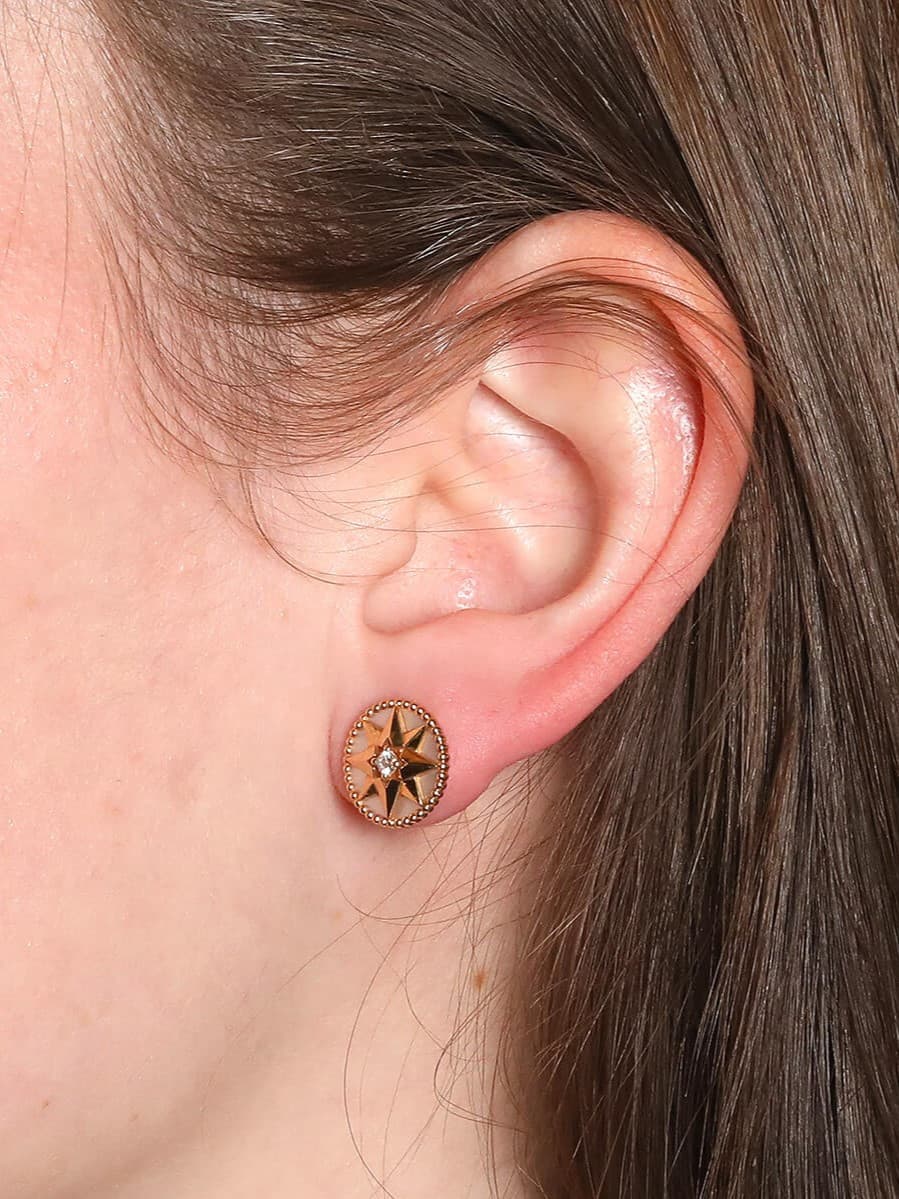 BOUCLES D'OREILLES DIOR "ROSE DES VENTS" — vue 2