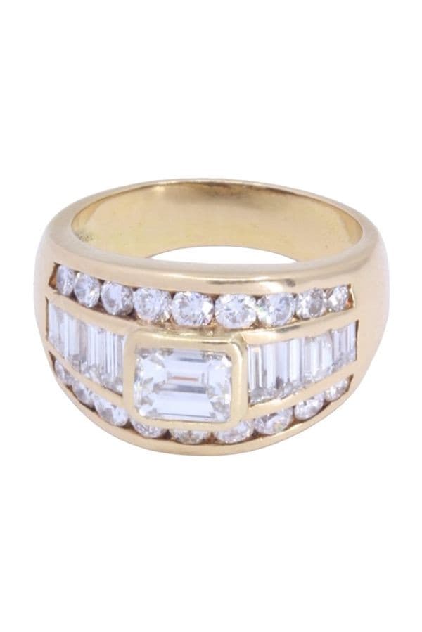 BAGUE MODERNE DIAMANTS — vue 6