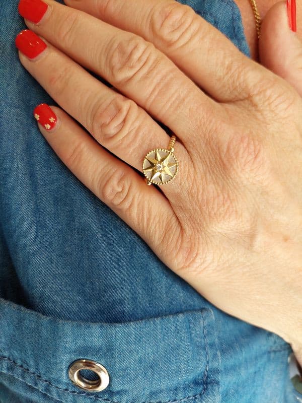 BAGUE DIOR "ROSE DES VENTS" — vue 2