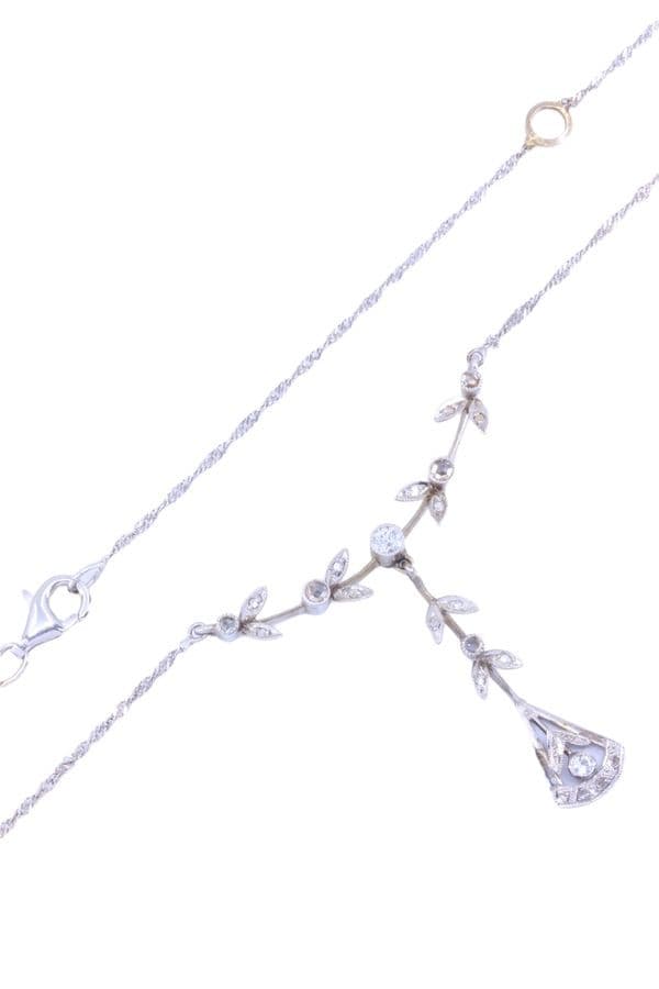 COLLIER ART-NOUVEAU DIAMANTS — vue 4