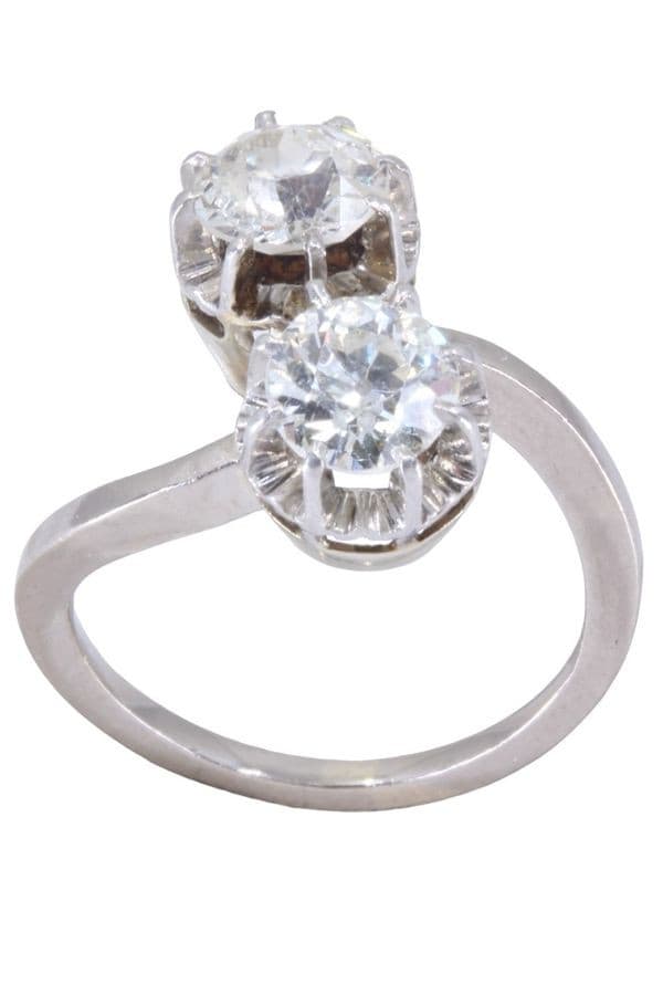 BAGUE TOI ET MOI ANCIEN DIAMANTS