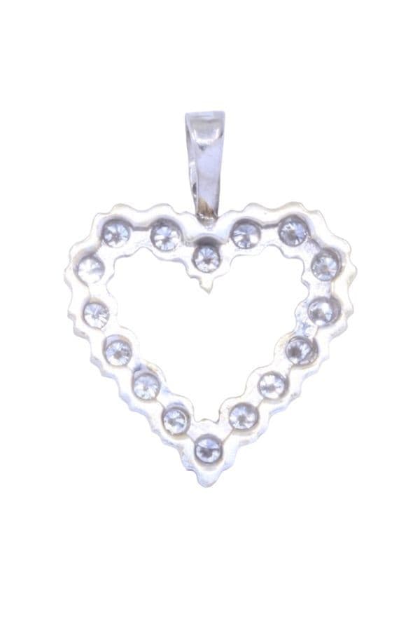 PENDENTIF CŒURS DIAMANTS — vue 3