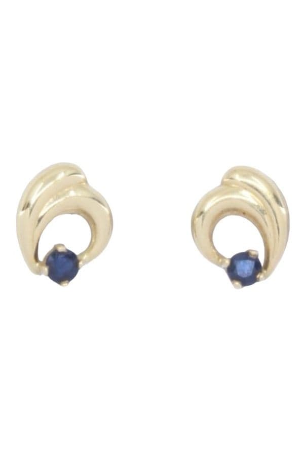 BOUCLES D'OREILLES SPINELLES BLEUS — vue 1