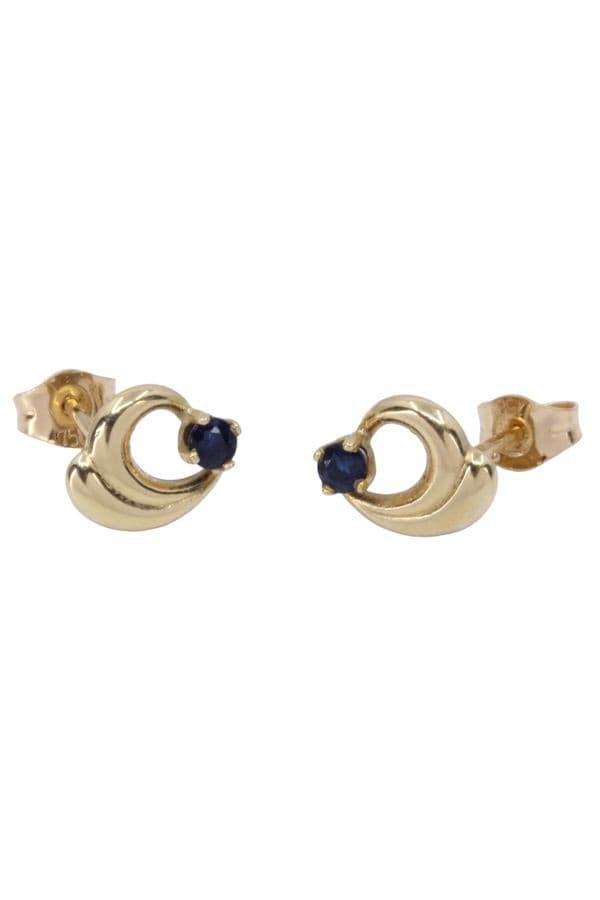 BOUCLES D'OREILLES SPINELLES BLEUS — vue 3