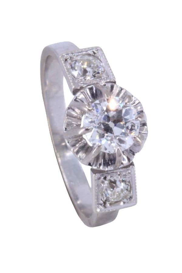 SOLITAIRE ART-DÉCO DIAMANTS — vue 5