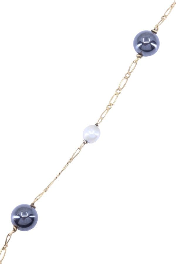 BRACELET PERLES ET HÉMATITES — vue 3