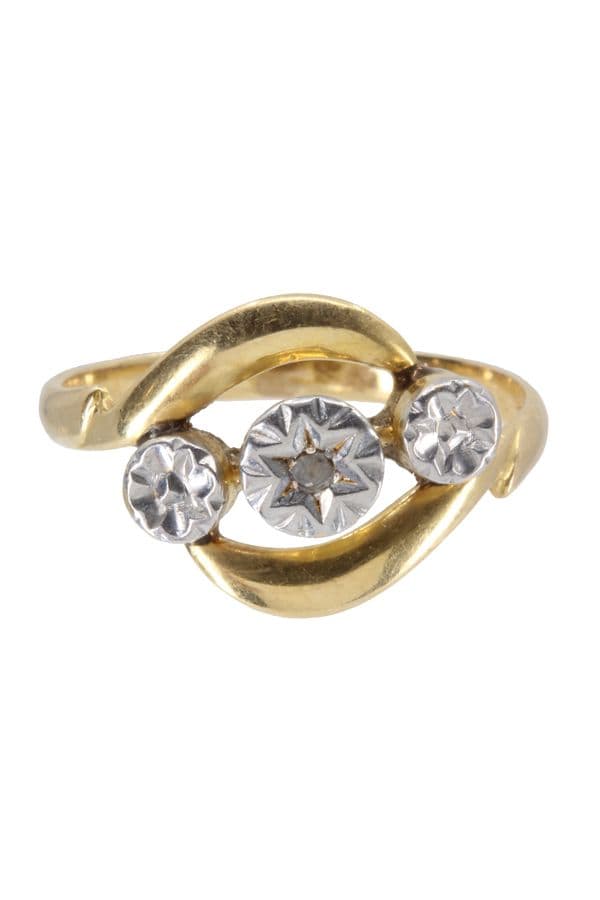 BAGUE NAPOLÉON III DIAMANT — vue 2
