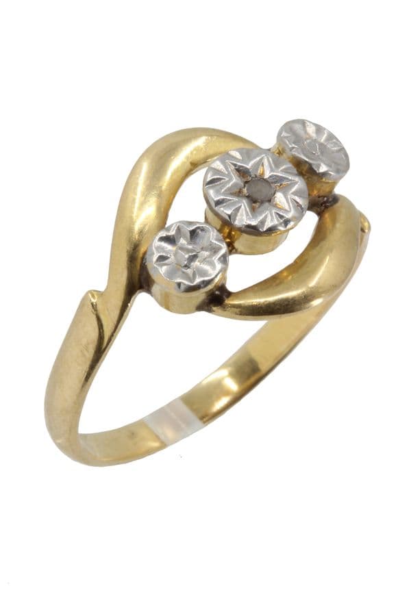 BAGUE NAPOLÉON III DIAMANT — vue 3
