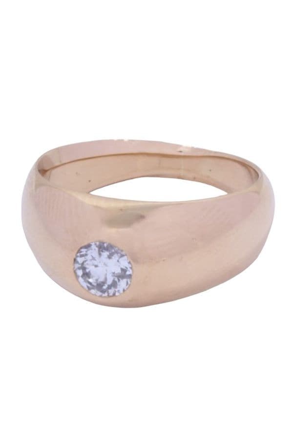 BAGUE JONC ANGLAIS DIAMANT — vue 5