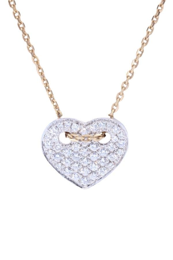 COLLIER COEUR DIAMANTÉ — vue 4