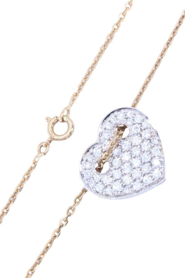 COLLIER COEUR DIAMANTÉ — vue 3