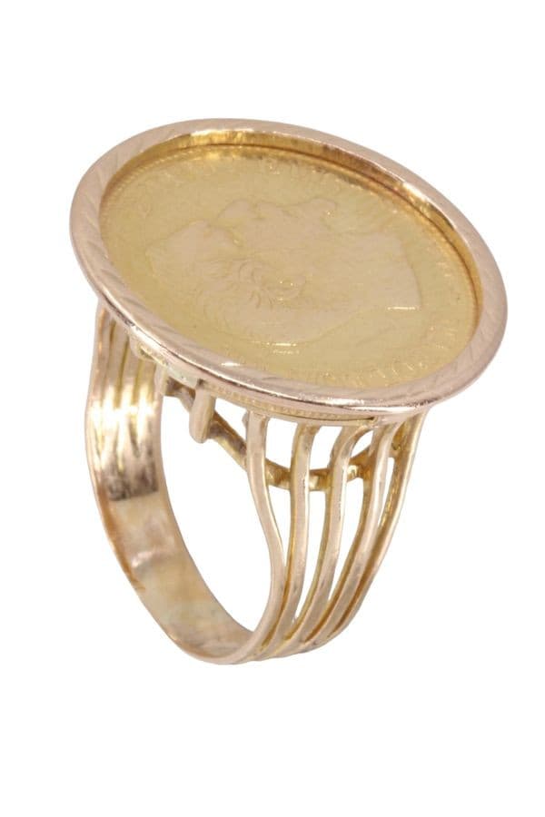 BAGUE PIÈCE 10 FRANCS NAPOLEON III — vue 4