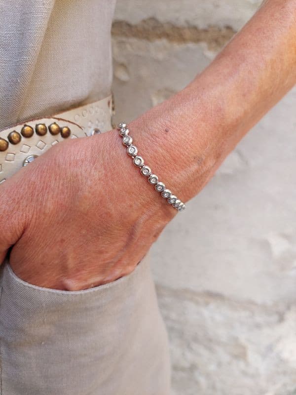 BRACELET LIGNE DIAMANTS — vue 2