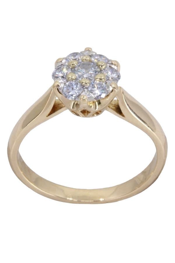 BAGUE FLEUR DIAMANTS — vue 1
