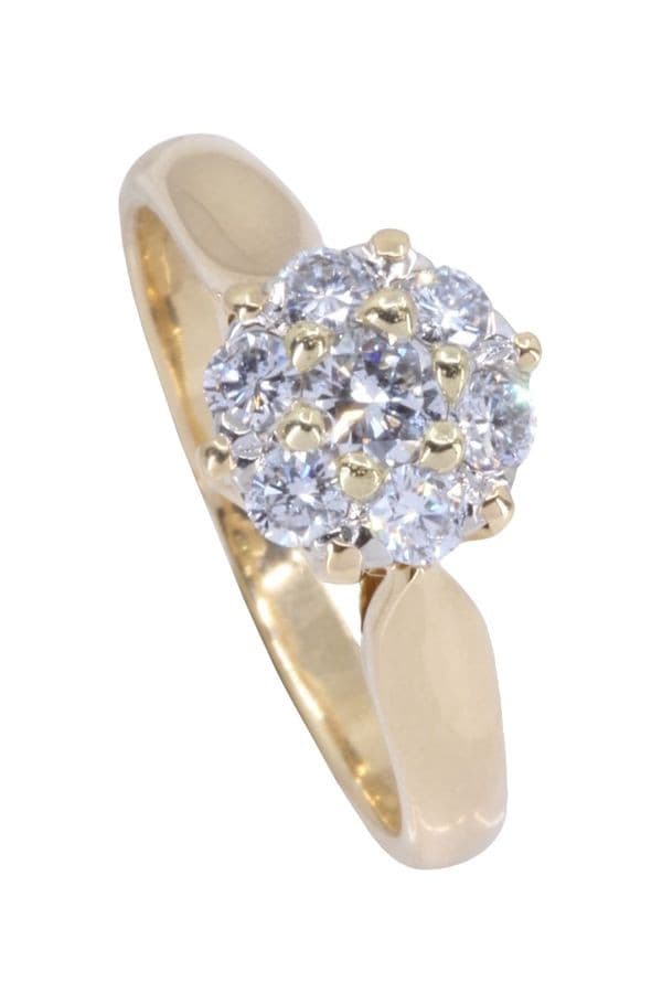BAGUE FLEUR DIAMANTS — vue 3