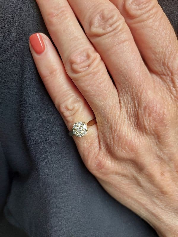 BAGUE FLEUR DIAMANTS — vue 2