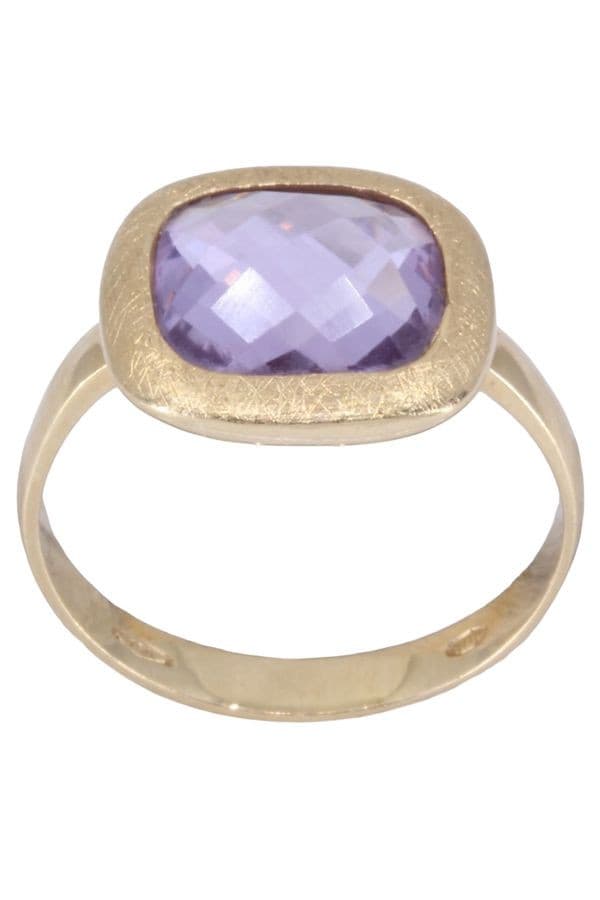 BAGUE MODERNE AMÉTHYSTE — vue 1