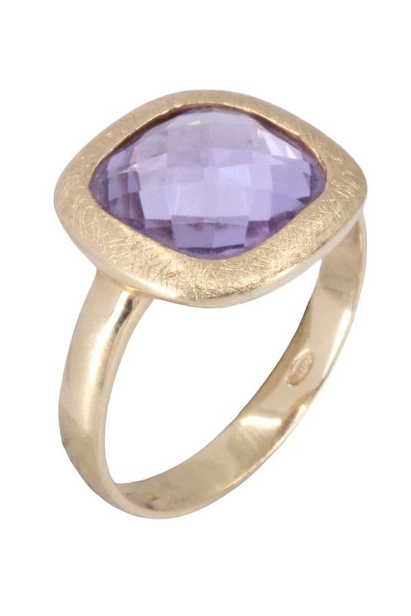 BAGUE MODERNE AMÉTHYSTE — vue 3