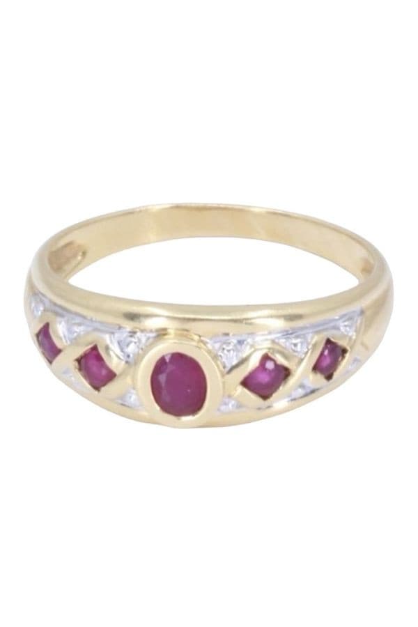 BAGUE JONC RUBIS — vue 6
