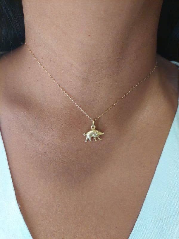 PENDENTIF COCHON — vue 2