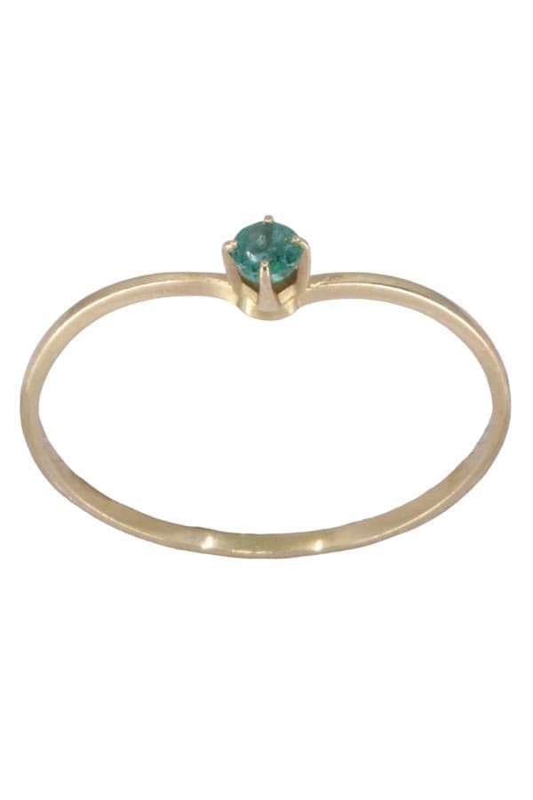 BAGUE MODERNE ÉMERAUDE — vue 1