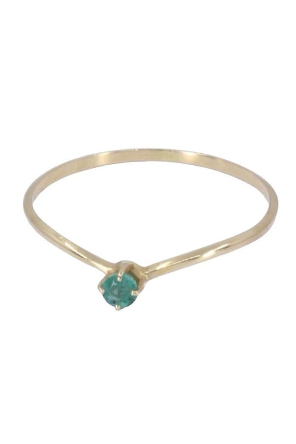 BAGUE MODERNE ÉMERAUDE — vue 5
