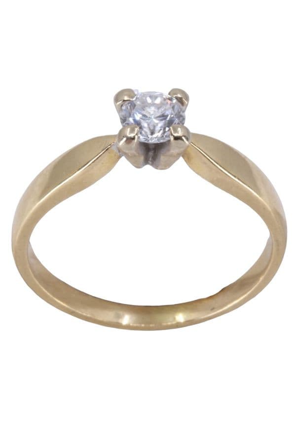 SOLITAIRE DIAMANT 0.25 CARAT — vue 1