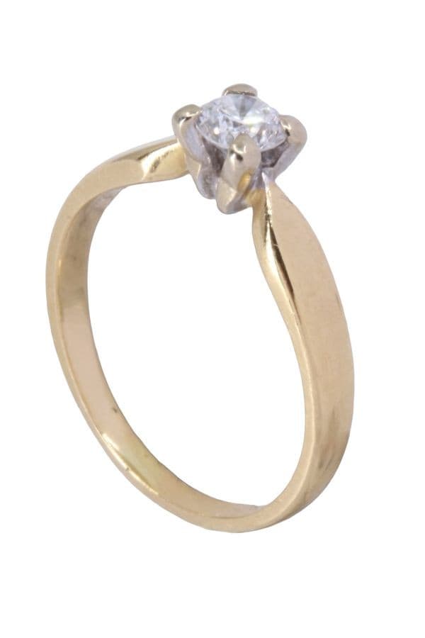 SOLITAIRE DIAMANT 0.25 CARAT — vue 4