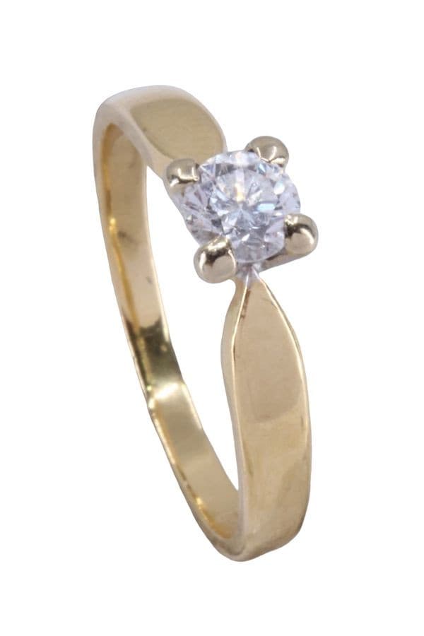 SOLITAIRE DIAMANT 0.25 CARAT — vue 3