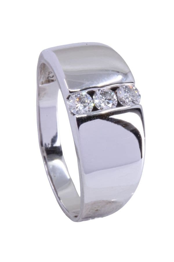 BAGUE TRILOGIE DIAMANTS — vue 3