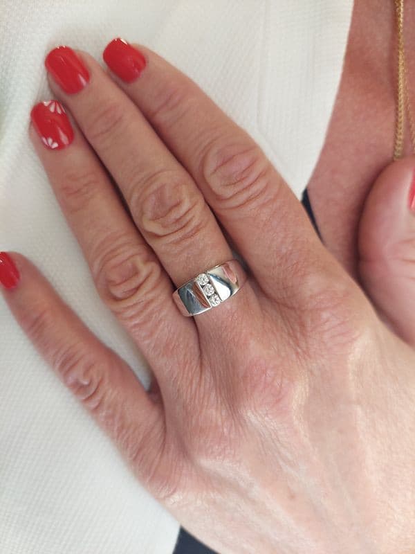 BAGUE TRILOGIE DIAMANTS — vue 2