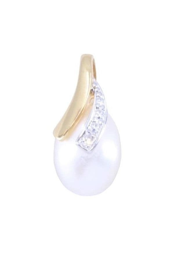 PENDENTIF PERLE ET DIAMANT — vue 1