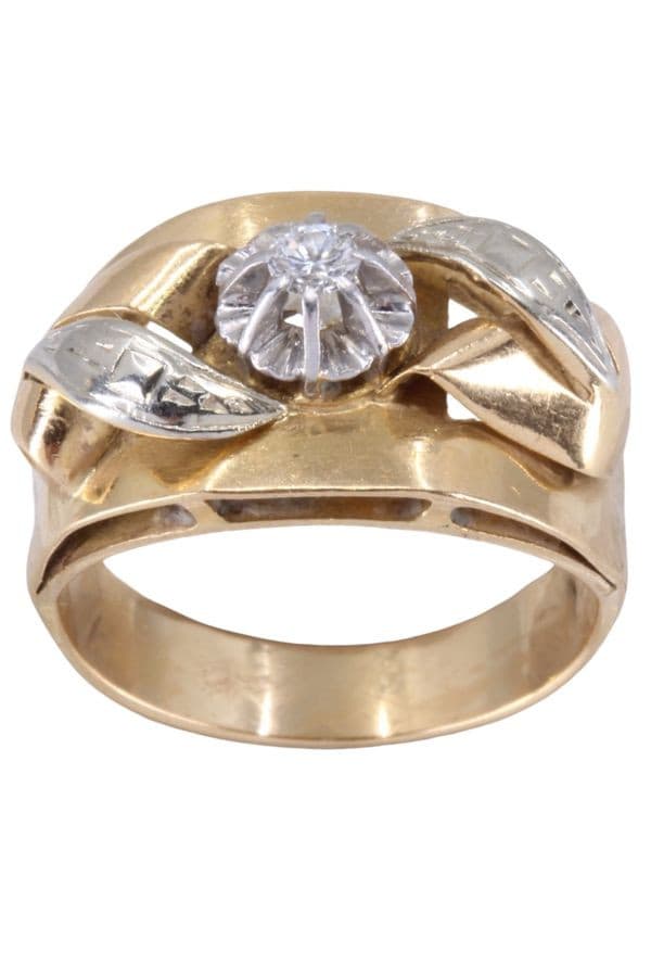 BAGUE DIAMANT ANNÉE 50' — vue 1