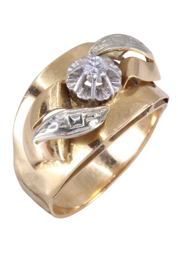 BAGUE DIAMANT ANNÉE 50' — vue 3