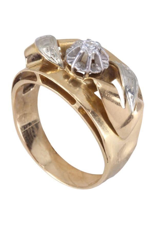 BAGUE DIAMANT ANNÉE 50' — vue 4