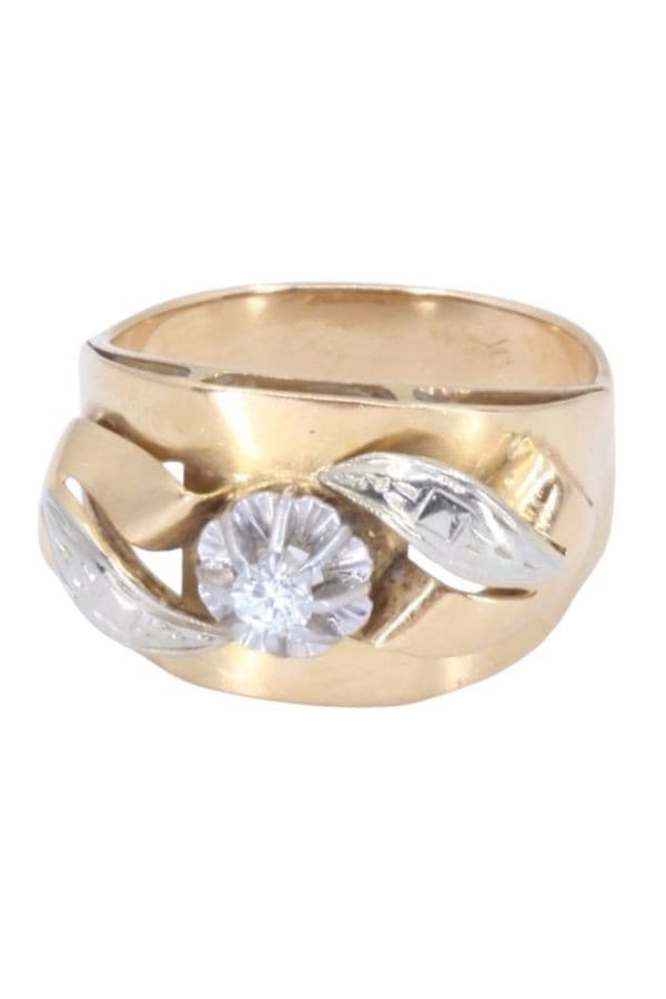 BAGUE DIAMANT ANNÉE 50' — vue 6