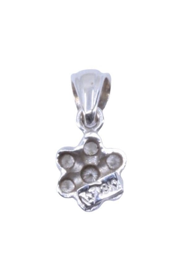 PENDENTIF FLEUR DIAMANTS — vue 3