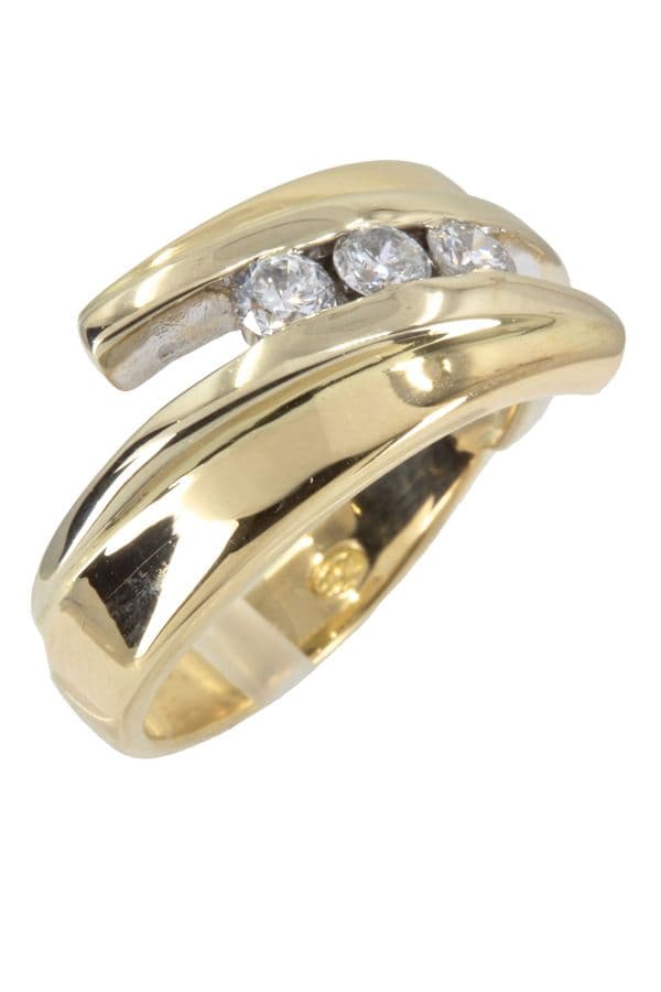 BAGUE DIAMANTS TRILOGIE — vue 2