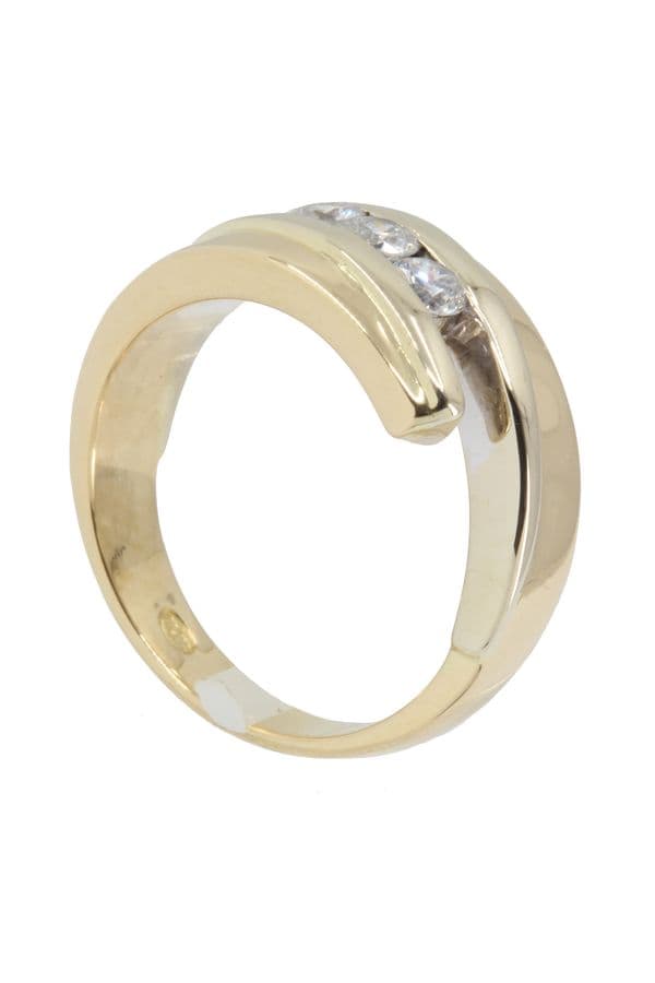 BAGUE DIAMANTS TRILOGIE — vue 3