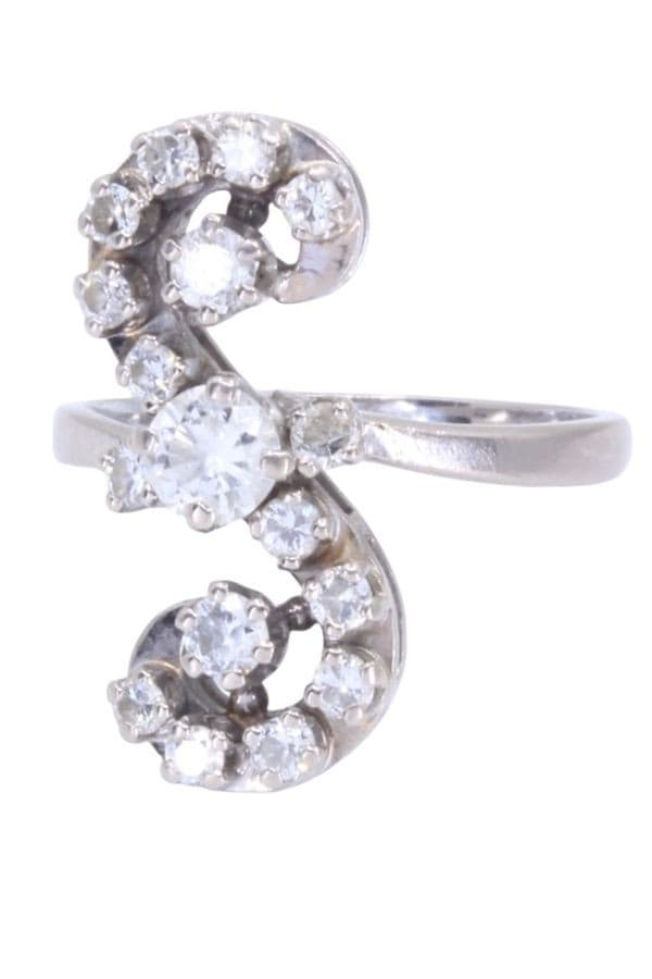 BAGUE MODERNE DIAMANTS — vue 5