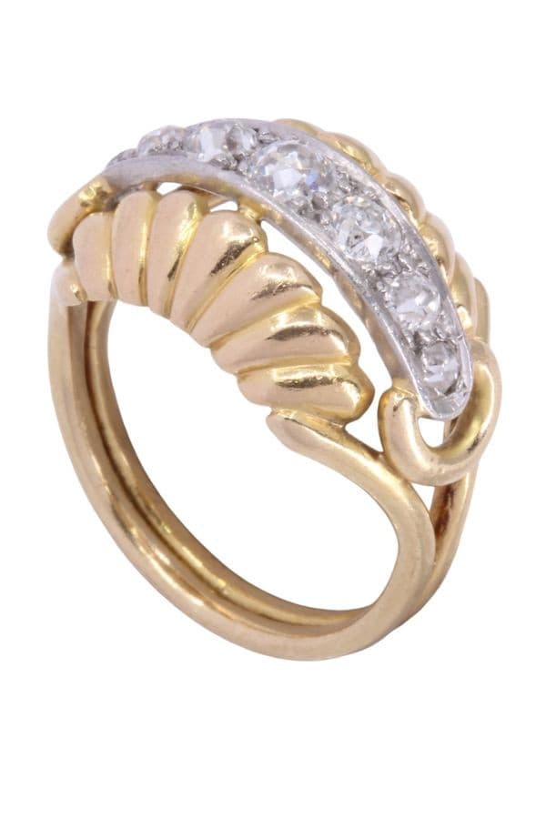 BAGUE JARRETIÈRE DIAMANTS ANNÉES 50' — vue 5